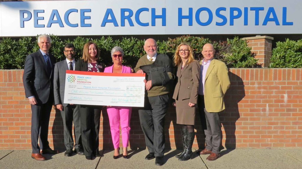 Peace Arch Hospital $1.2 million donation