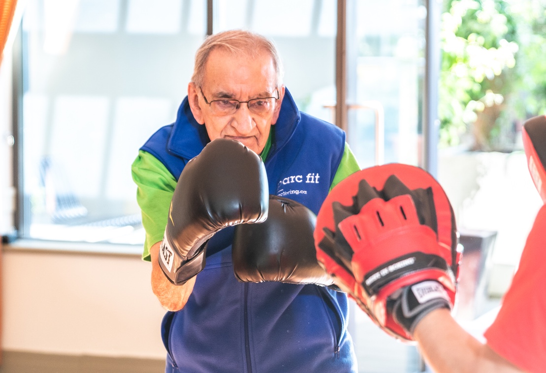 Mulberry PARC resident Madatali boxing
