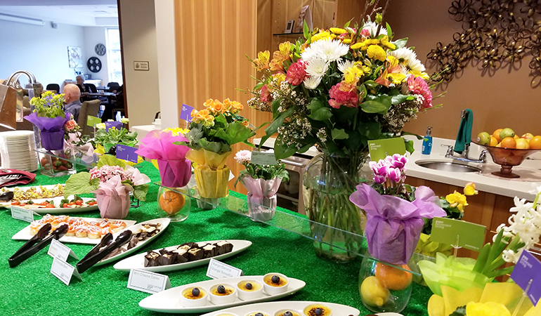 Easter brunch buffet at Cedar Springs PARC