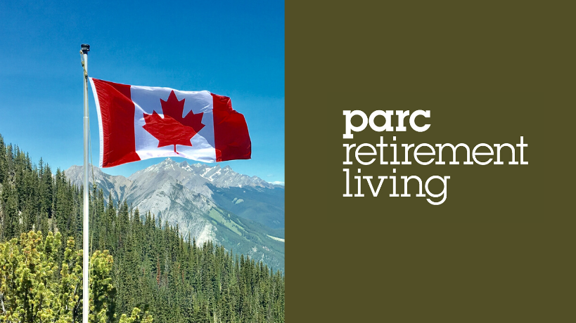 Canada flag and PARC Retirement Living